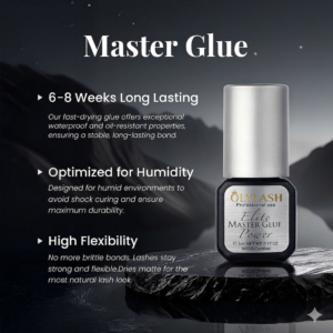 ÖLYLASH Gray Moonstone Aurora Lash Glue OEM customized formulation retention and humidity optimized image