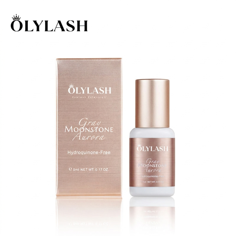 olylash Liquid Lash Glue-Hydroquinone & Latex Free Waterproof Vegan Sensitive Skin Safe Strong Hold 8 Weeks Lasting