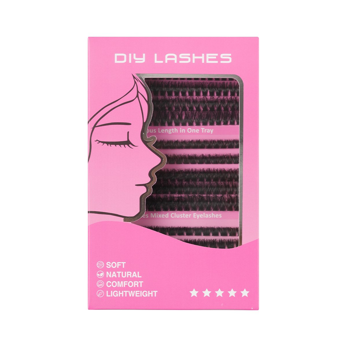 OLYLASH DIY Cluster Lashes | 300 Pcs Mega Volume Kit