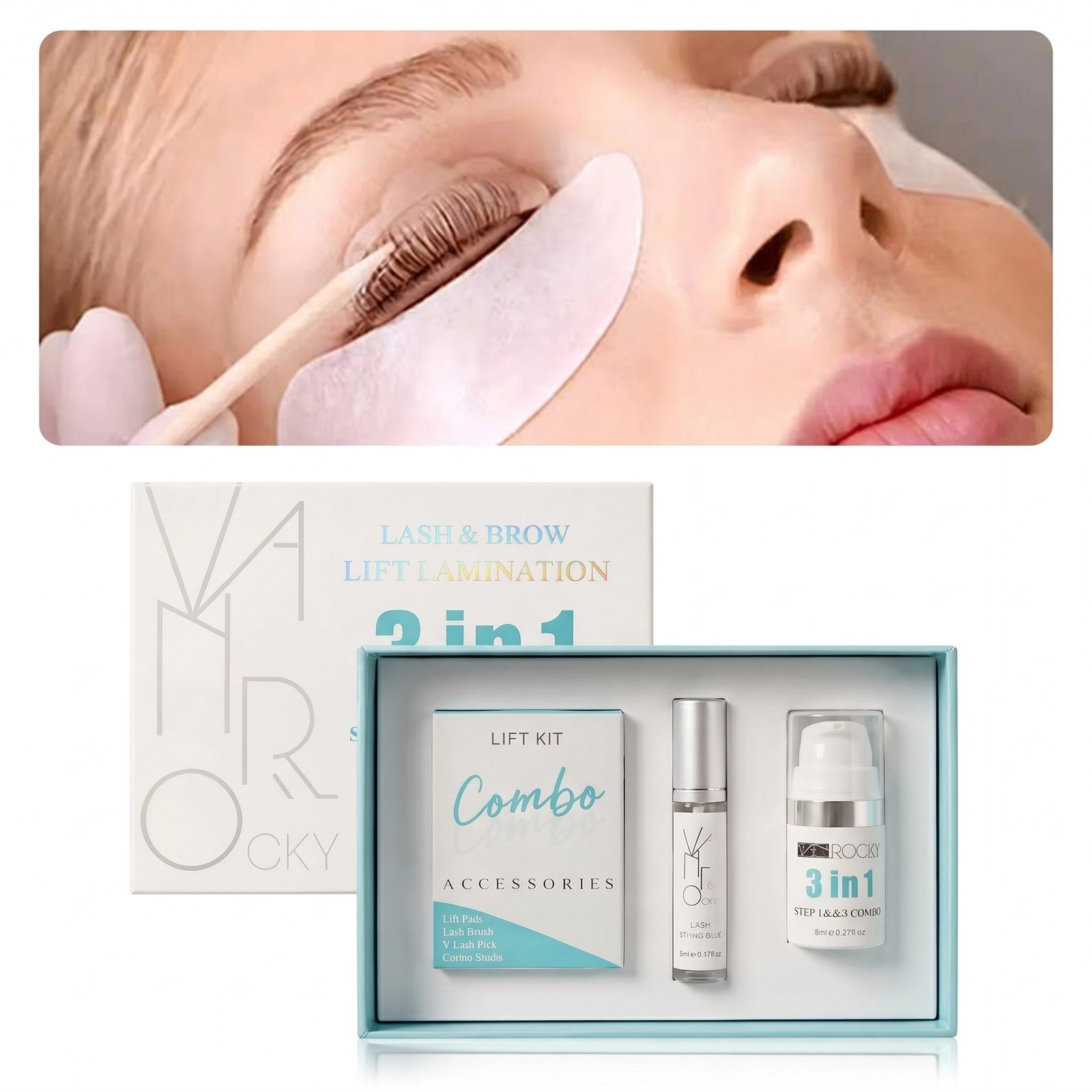 3 in 1 lash lift kit packaging
