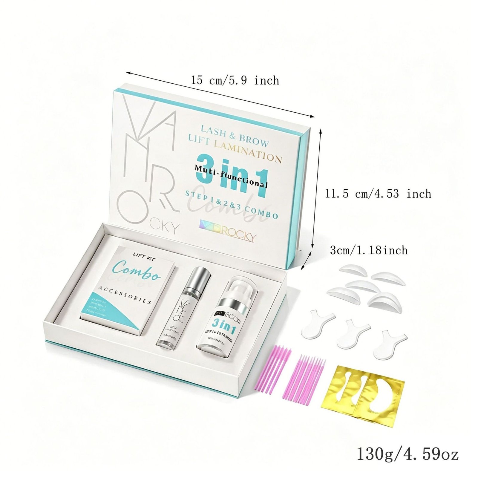 3 in 1 lash lift kit packaging